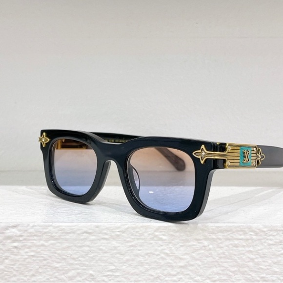 Louis Vuitton Other - Louis Vuitton Black and Gold Sunglasses